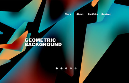 Broken pieces abstract background. Trendy background for your landing page design, concept of web page design for website and mobile websiteのイラスト素材