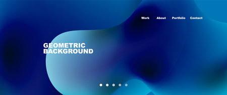 Flowing gradient colors and round elements and circles. Vector illustration for wallpaper, banner, background, leaflet, catalog, cover, flyerのイラスト素材