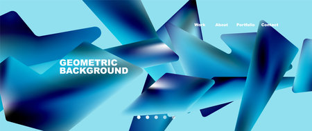 Abstract geometric landing page. Creative background for wallpaper, banner, background or webのイラスト素材