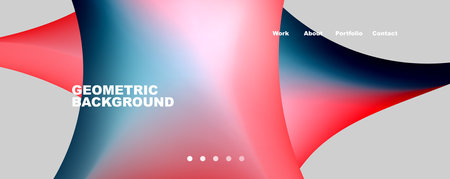 Round shapes and circles geometric abstract background. Vector Illustration For Wallpaper, Banner, Background, Card, Book Illustration, landing pageのイラスト素材