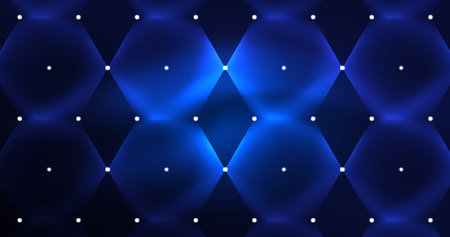 Abstract background neon hexagon vector illustrationのイラスト素材