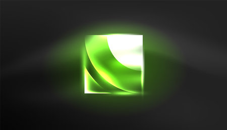 Abstract background techno neon glowing circle shapes and round elemetns with light flare effects. Hi-tech design for wallpaper, banner, background, landing page, wall art, invitation, prints, postersのイラスト素材