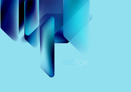 Tech minimal geometric wallpaper. Creative abstract background. Vector illustration for wallpaper banner background or landing pageのイラスト素材