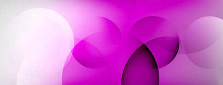 Light geometric abstract background with lines, circlesのイラスト素材