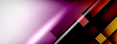 Light and shadow squares and lines abstract backgroundのイラスト素材