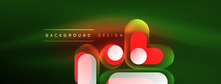 Neon circle abstract background. Template for wallpaper, banner, presentation, backgroundのイラスト素材