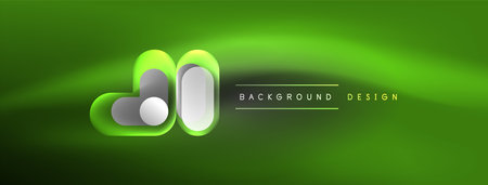 Glowing round shapes abstract background. Template for wallpaper, banner, presentation, backgroundのイラスト素材