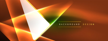 Vibrant Geometric Neon Shiny Line Background. A Bold and Stunning Display of Shapes, Lines, Colors, and Glow, Perfect for Futuristic Modern Designs, Hi-tech Presentations, Technology Web Pagesのイラスト素材