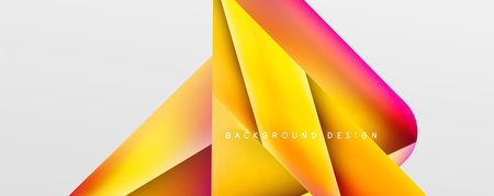Triangle fluid color gradient abstract background. Vector Illustration For Wallpaper, Banner, Background, Card, Book Illustration, landing pageのイラスト素材