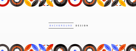 Colorful circles abstract background. Hi-tech design for wallpaper, banner, background, landing page, wall art, invitation, prints, postersのイラスト素材
