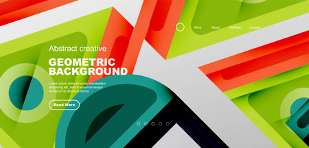 Triangles, circles and lines minimal background. Business or technology design for wallpaper, banner, background, landing page, wall art, invitation, printsのイラスト素材