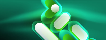 Neon circle abstract background. Template for wallpaper, banner, presentation, backgroundのイラスト素材