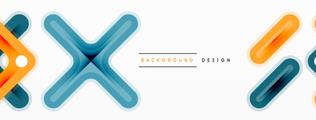 Minimal geometric background cross line. Design for wallpaper, banner, background, landing page, wall art, invitation, prints, postersのイラスト素材