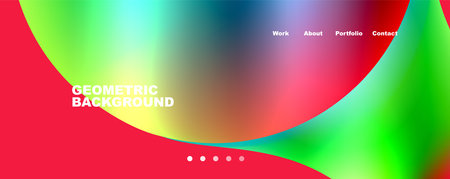 Round shapes and circles geometric abstract background. Vector Illustration For Wallpaper, Banner, Background, Card, Book Illustration, landing pageのイラスト素材