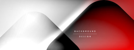 Shadow lines vector techno banner and light effects. Techno Illustration For Wallpaper, Banner, Background, Card, Book Illustration, landing pageのイラスト素材
