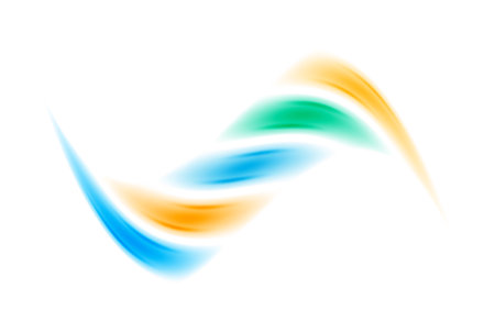 A vibrant and playful design featuring rainbow-color lines arranged in a dynamic composition, perfect for adding a pop of color to any projectのイラスト素材