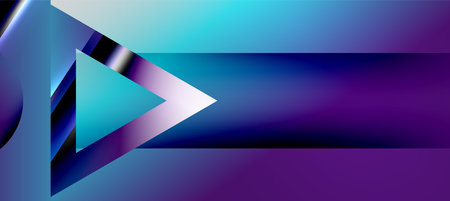 Triangle abstract background with shiny and glossy effects. Vector Illustration For Wallpaper, Banner, Background, Card, Book Illustration, landing pageのイラスト素材