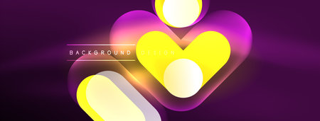 Neon circle abstract background. Template for wallpaper, banner, presentation, backgroundのイラスト素材