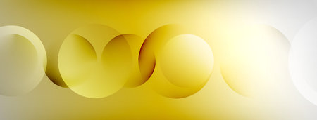 Light geometric abstract background with lines, circlesのイラスト素材