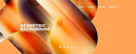 Metallic shiny fluid colors with geometric elements. Geometric abstract background for Wallpaper,...
