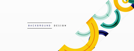 Colorful circle abstract background with vibrant and eye-catching design that incorporates a variety of different shades and hues creating a swirling, dynamic effectのイラスト素材