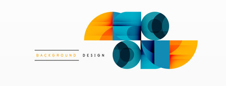 Enigmatic Circles - Captivating Vector Geometric Background, Unveiling the Mesmerizing Composition of Intriguing Circle Elementsのイラスト素材