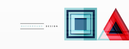 Geometric shapes vector design with dynamic shadow effect features a captivating composition, where precise forms intersect and overlapのイラスト素材