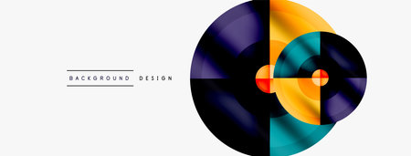 Circle pattern background. Abstract backgrounds bundle for wallpaper, banner, background, landing page, wall art, invitation, prints, postersのイラスト素材