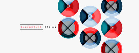 Circle pattern background. Abstract backgrounds bundle for wallpaper, banner, background, landing page, wall art, invitation, prints, postersのイラスト素材