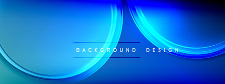 Vector abstract background - liquid transparent bubble shapes on fluid gradient with shadows and light effectsのイラスト素材