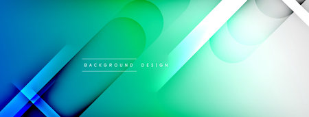 Abstract background - geometric composition created with lights and shadows. Technology or business digital templateのイラスト素材
