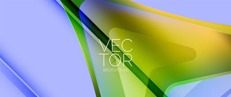 Fluid gradient arrow abstract. Vibrant arrows dance in a dynamic geometric backdrop, exuding captivating energy and movementのイラスト素材