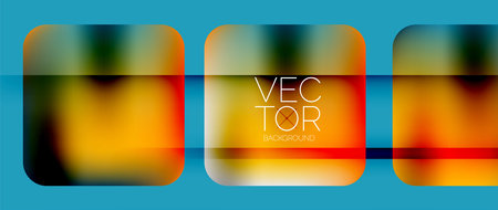 Dynamic bright colorful geometric elements with fluid gradients, lights, shadows blend in a minimal backdrop, creating captivating compositionのイラスト素材