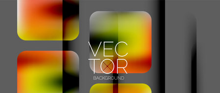 Dynamic bright colorful geometric elements with fluid gradients, lights, shadows blend in a minimal backdrop, creating captivating compositionのイラスト素材