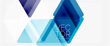 Abstract background. Color transparent triangles in mosaic style with shadow lines. Design for website headers, social media posts, digital art displays, presentations, branding elements, wallpapersのイラスト素材