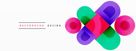 Circular Symphony A Captivating Vector Geometric Abstract Background, Embracing a Harmonious Composition of Intriguing Circles and Captivating Round Shapes, Evoking a Mesmerizing Visual Symphonyのイラスト素材