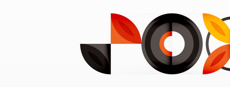 Colorful circles abstract background. Hi-tech design for wallpaper, banner, background, landing page, wall art, invitation, prints, postersのイラスト素材