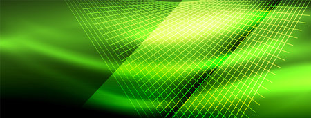 Neon light glowing line vectors: vibrant colors, sleek lines. Captivating design style inspired by neon signs. Electric energy for websites, ads, and moreのイラスト素材