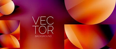 Captivating abstract backdrop composed of interlocking triangles and circles, forming an intriguing...