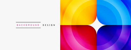 Circle abstract background. Wallpaper, banner, background, landing page, wall art, invitation, print, posterのイラスト素材