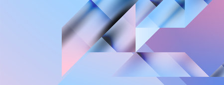 Captivating vector abstraction. Triangles interlock in mesmerizing dance, crafting dynamic geometric backdrop. Fusion of shapes and angles creates artful symphony of modern designのイラスト素材