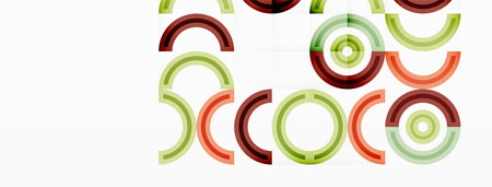 Colorful circle abstract background. Template for wallpaper, banner, presentation, backgroundのイラスト素材