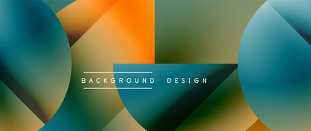 Minimalistic geometric backdrop showcasing metallic circles and squares, embodying understated elegance. Reflective surfaces and precise forms create harmonious blend of simplicity and sophisticationのイラスト素材