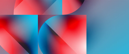 Essence of minimalism - metallic circles and squares converge upon canvas, study in restraint. The play of light on their surfaces forms subdued dance, epitomizing sophistication in simplicityのイラスト素材