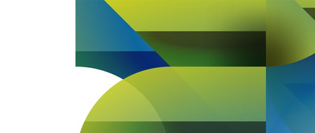 Geometric fusion - abstract harmony of triangles and circles in minimalist background design. Shapes and lines design for wallpaper, banner, background, landing page, wall art, invitation, printsのイラスト素材