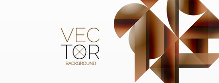 Vivid gradient triangles and circles on white. Mesmerizing fusion of shapes for digital designs, presentations, website banners, social media postsのイラスト素材