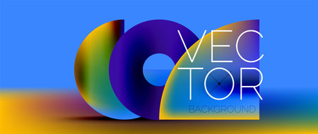 Crafted podium for captivating display of abstract geometry squares, circles, triangles, and flowing gradients harmonize in visually striking presentation for wallpaper, banner, backgroundのイラスト素材