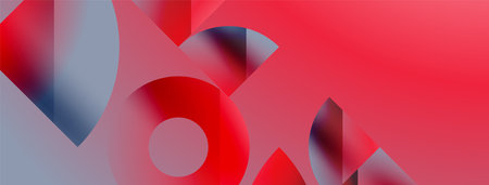 Simple geometric forms - dynamic geometric abstract background. Visual symphony of shapes and lines...