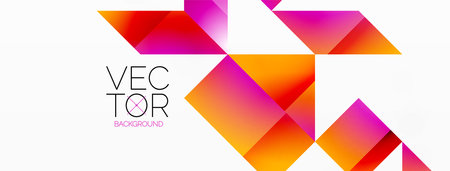 Geometric purity on white - lines, squares, triangles unite. Minimalist harmony in elegant simplicityのイラスト素材