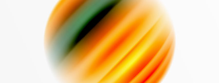 Rainbow color silk blurred wavy line background on white, luxuriously vibrant visually captivating backdrop. Stunning blend of colors reminiscent of rainbow, silky and gracefully blurred wavy patternのイラスト素材